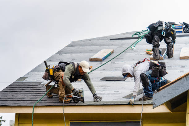Professional Gutter Installation technician working in Valentines, VA